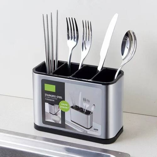 Stainless Steel Cutlery Holder Kitchen Cutlery Organizer Dra