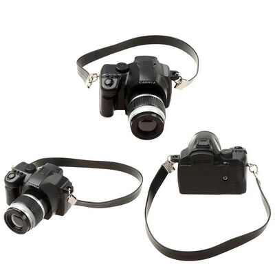 1Pc  Dollhouse Miniature Digital SLR Camera Dolls House Deco