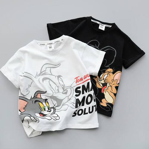 2025 Summer Cartoon T-Shirt Short Sleeve Fashion Cool Breath