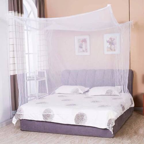 Mosquito Canopy Four Corner Mosquito Net Princess Lace Poste