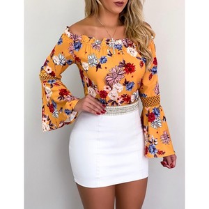 Sleeve Fashion Women Shirts Summer Boho Blusas Women Top