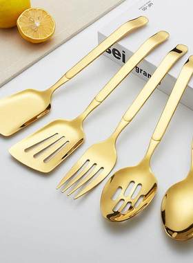 1/2/5 Pcs Dinnerware Set 304 Stainless Steel Serving Spoon F