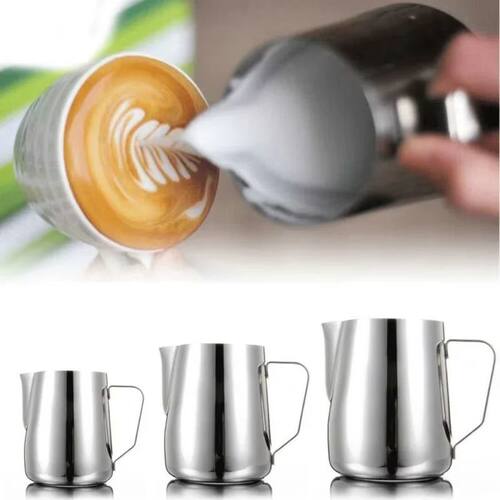 350/600/900ml Milk Jugs Fashion Stainless Steel Milk Craft M