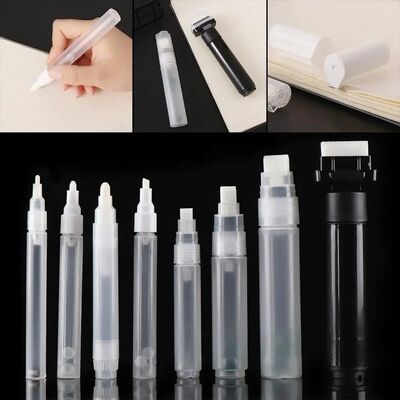 1 Pcs Plastic Transparent Empty Pen Rod Nib 3mm~30mm Barrels
