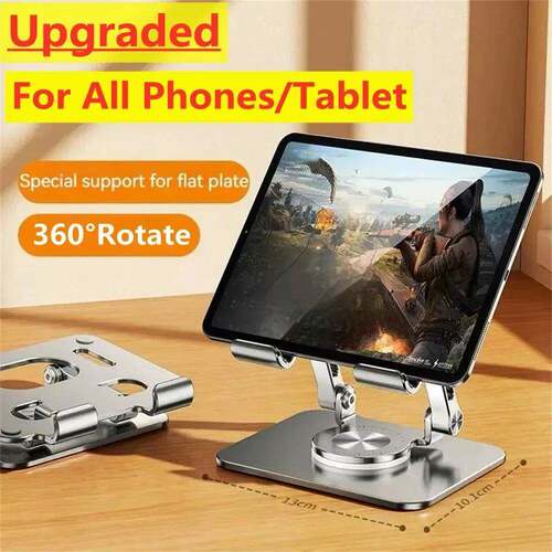 360 Tablet Desk Mobile Phone Holder Stand Adjustable Aluminu