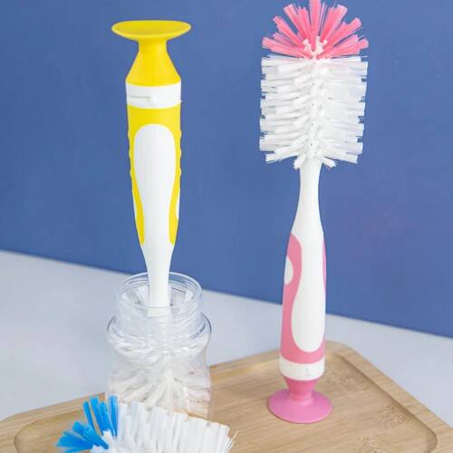 Baby Nylon Bottle Nipple Brush Cleaning Set Brush Cup Washin