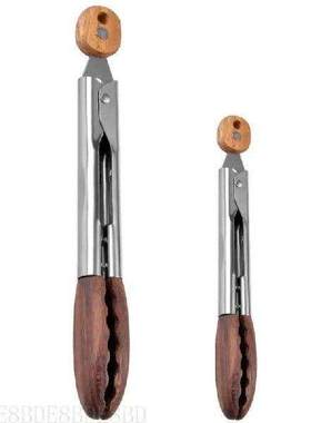 E8BD Multipurpose Wooden Tongs Cooking Tongs For Baking,