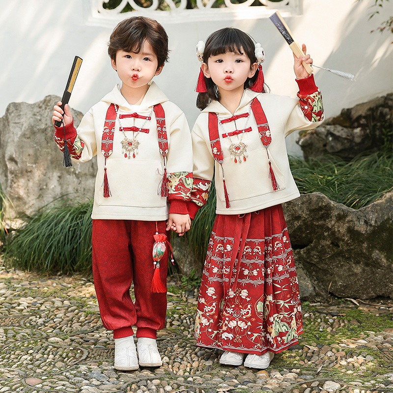 马面裙唐装女童春秋表演服