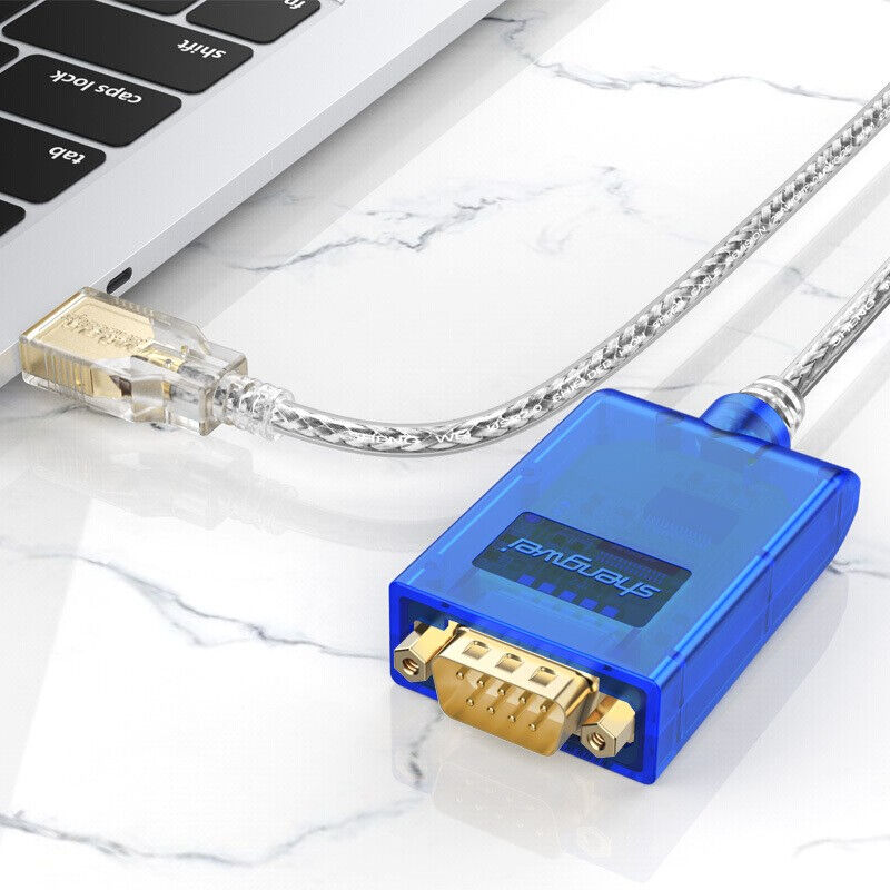 胜为usb转rs232串口线USB转DB9针COM口转换线支持考勤机收银机USB
