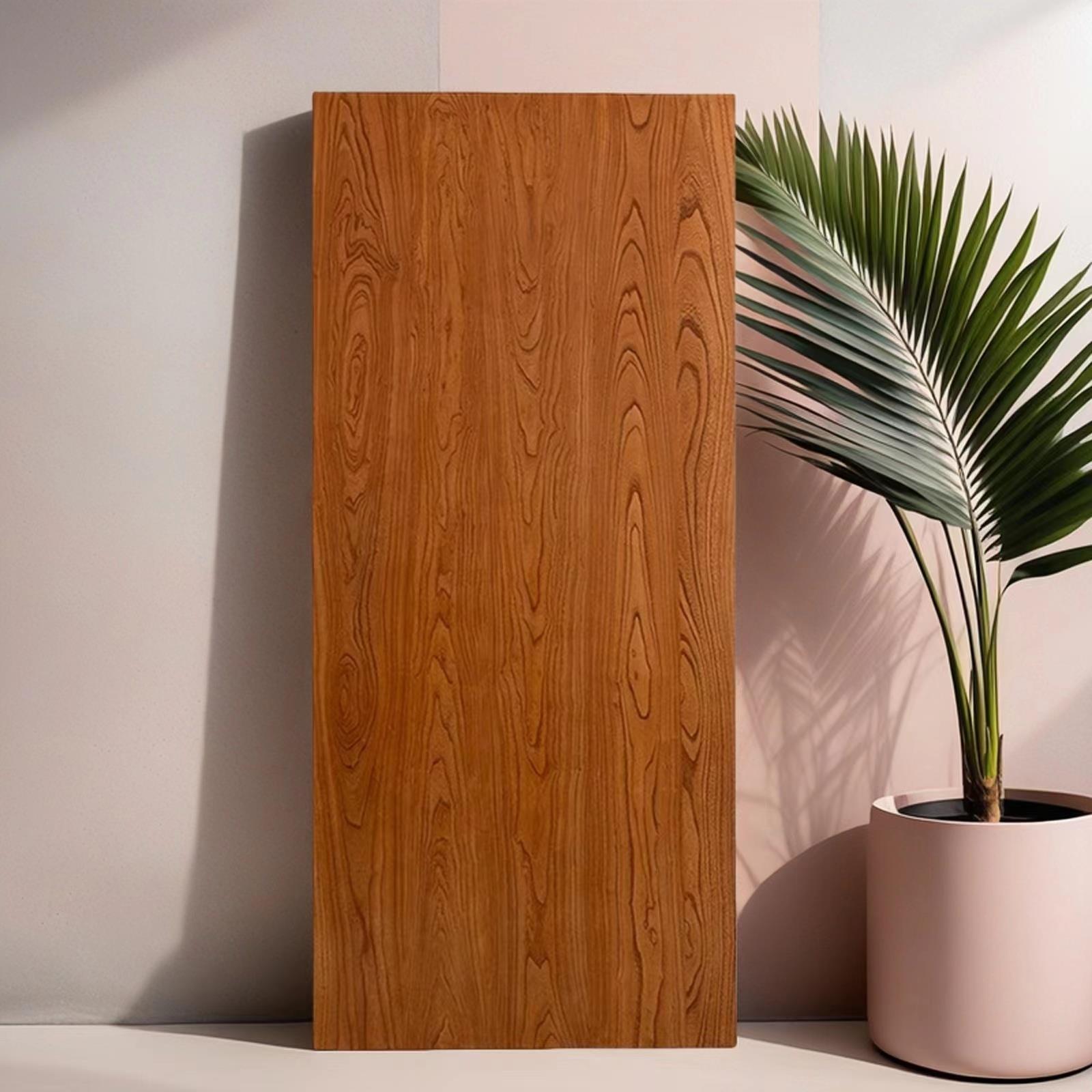 老榆木复古吧台原木实木板风化桌面餐桌飘窗板书桌电脑桌面板定制