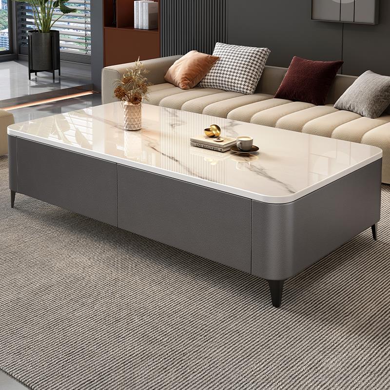 茶几客厅家用现代简约2025新款小户型轻奢高级落地茶几电视柜组合