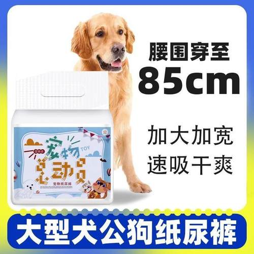 大型犬狗狗纸尿裤公狗专用生理裤宠物老年狗用的男幼犬尿不湿垫
