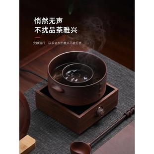 中式 新品 原矿陶土煮茶器电陶炉古法陶瓷围炉煮茶碗带勺白茶温茶煮