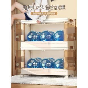 厨房置物架多功能落地收纳架调料品零食货架客厅家用多层储物柜子