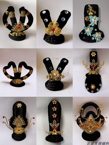 矫饰工厂发饰套装布麻古典演出