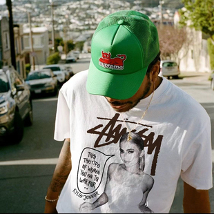 恶搞bootleg 短袖T恤 凯莉詹娜 Kylie Jenner 欧美小领口重磅纯棉