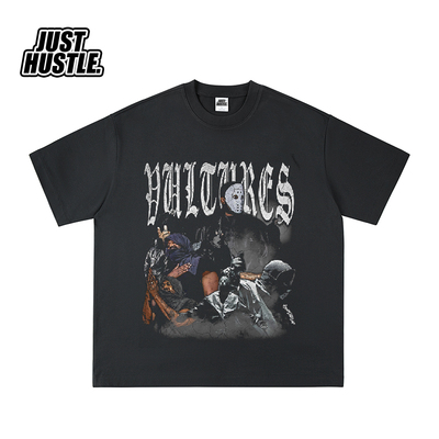 短袖美式侃爷试听会T恤面具人像