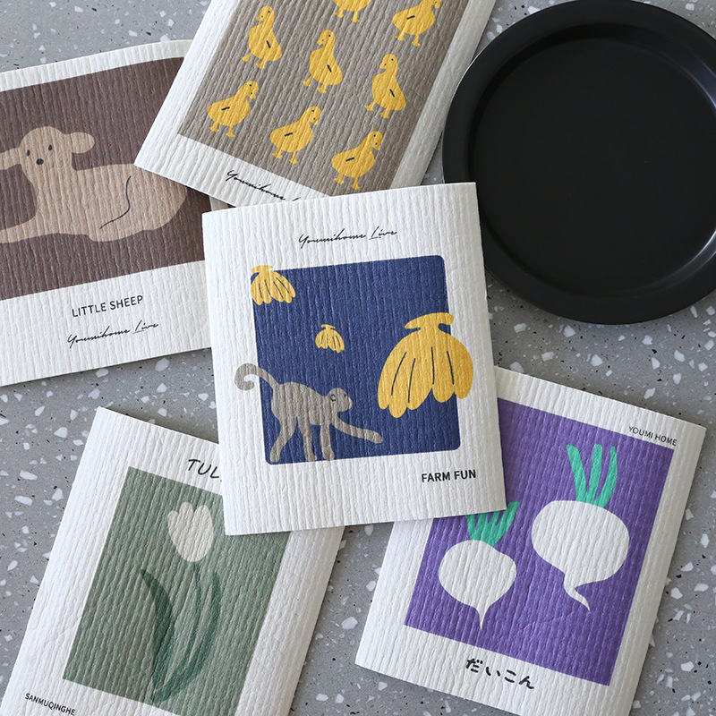 木浆棉吸水去油厨房洗碗布百洁布