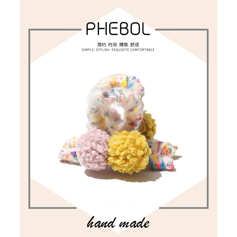 中号撞色毛球抓夹气质百搭高级感鲨鱼夹发夹后脑勺发饰可爱发卡子