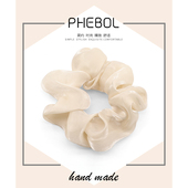 珠光气质纯色猪大肠圈发圈复古法式 马尾扎头发橡皮筋头绳皮套发饰