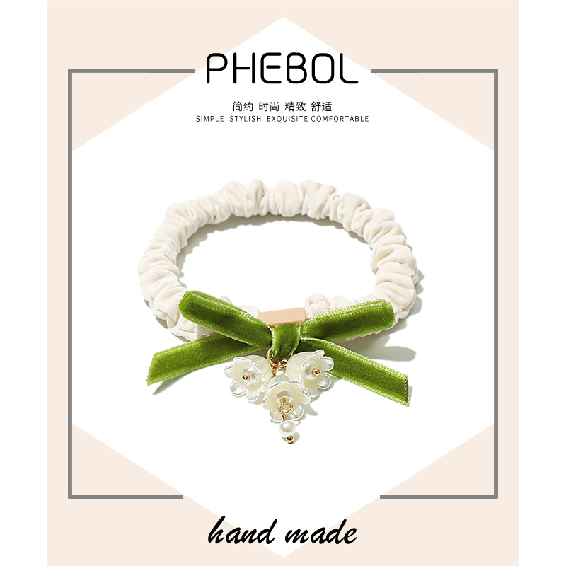 菲啵尔铃兰花吊坠头绳发绳