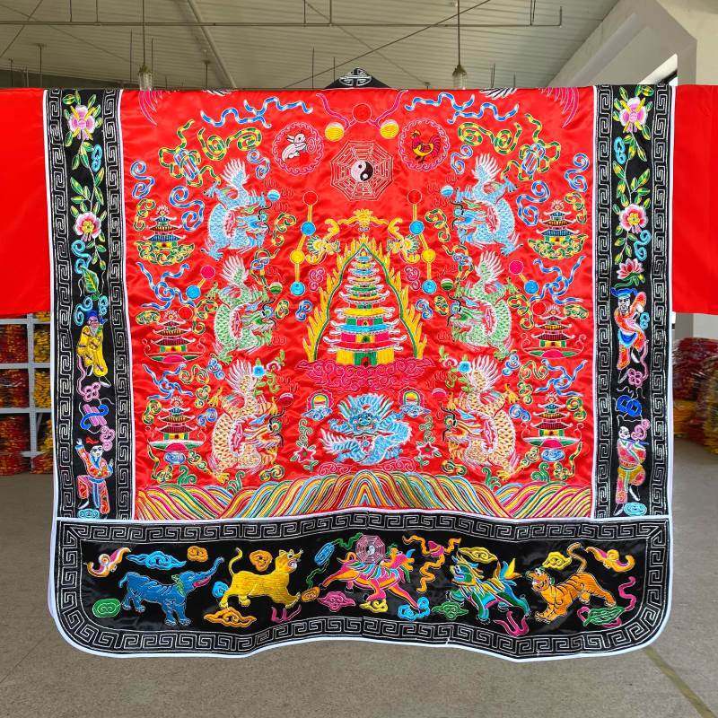 新款双龙降衣道袍高功道服将衣精品刺绣九龙法衣道家道士服装服饰,男装,其他民族服装,淘宝优惠券,粉丝福利购,淘宝优惠卷