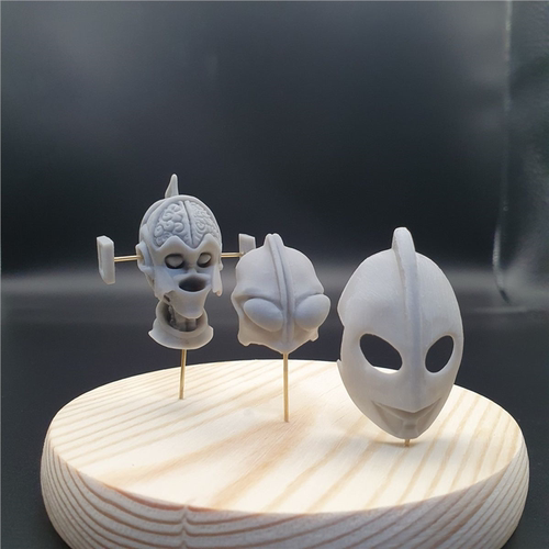 潮玩DIY手工 初代奥特曼猎奇图解雕像1/43人偶模型手办场景白模