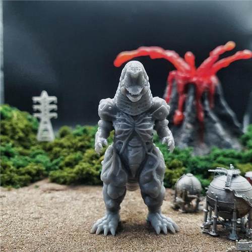 潮玩DIY手工 奥特曼明鉴怪兽 哥尔赞第四代 怪兽 1/43模手办场景