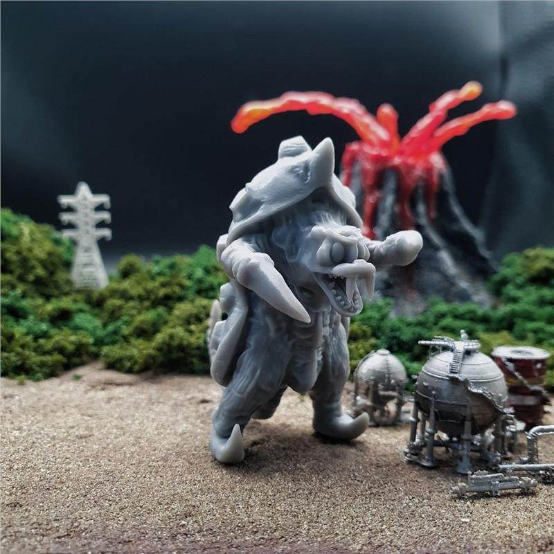 潮玩DIY手工 杰克奥特曼明鉴怪兽 古拉纳达斯 1/43模手办场景