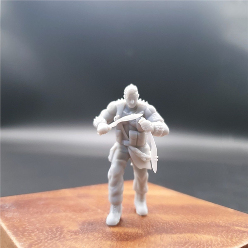 潮玩DIY手工 穿越火线幽灵系列幽灵猎手老头1/43人偶模型手办场景