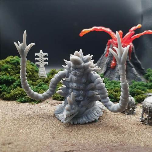 潮玩DIY手工 迪迦奥特曼明鉴怪兽 利特马鲁 1/43模手办场景