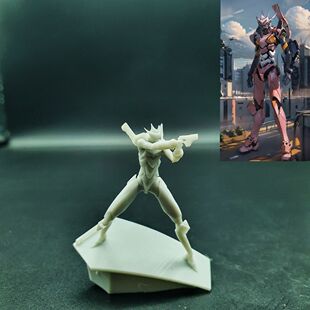 还原剧中潮玩DIY手办福音战士EVA八号机1:700模型GK微缩场景白模