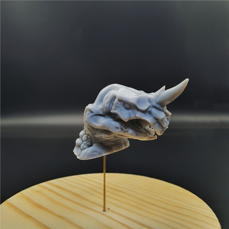 潮玩DIY手工 怪兽头雕系列阿勃拉斯1/43人偶模型手办场景白模