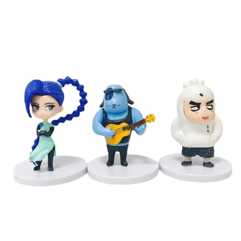 梅花六款手办汪周边疯扭蛋摆件十三模型小飞刺客伍六七鸡大保玩具