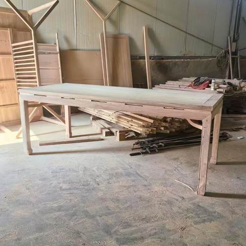 木守西溪北榆木茶桌新中式书桌