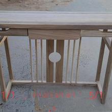 新中式条案实木白茬经济型靠墙北老榆木玄关台白坯白胚供桌端景台