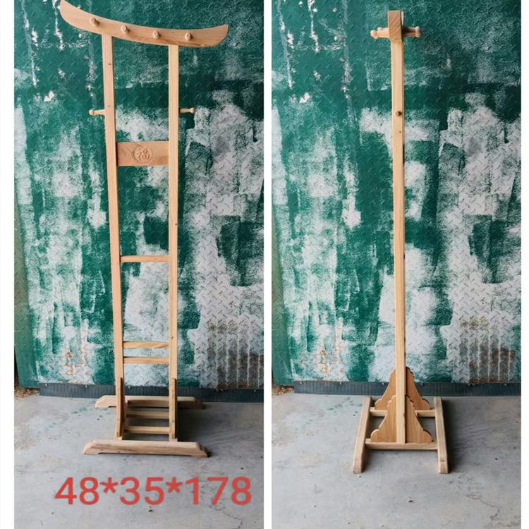 北榆木衣架中式实木落地家用