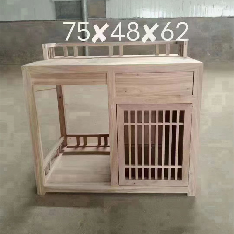 禅意新中式风老榆木白胚茶水柜