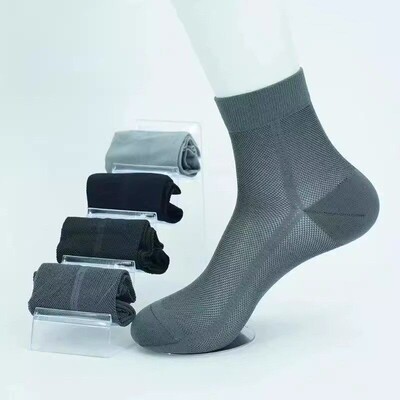 【下单立减30】夏季男女新疆棉超薄网眼袜舒适耐穿不起球H232