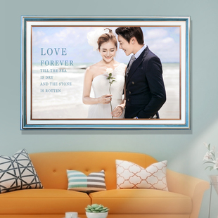 婚纱照放大尺寸相框挂墙打印冲印洗印冲洗精修照片修图海报定制