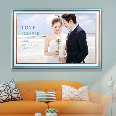 婚纱照放大尺寸相框挂墙打印冲印洗印冲洗精修照片修图海报定制