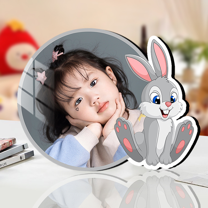 十二生肖牛年大韩水晶照片定制