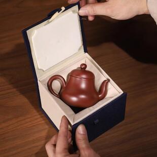 潮州手拉壶入门级小容量手工壶功夫茶具朱泥断水思亭壶水平壶包邮