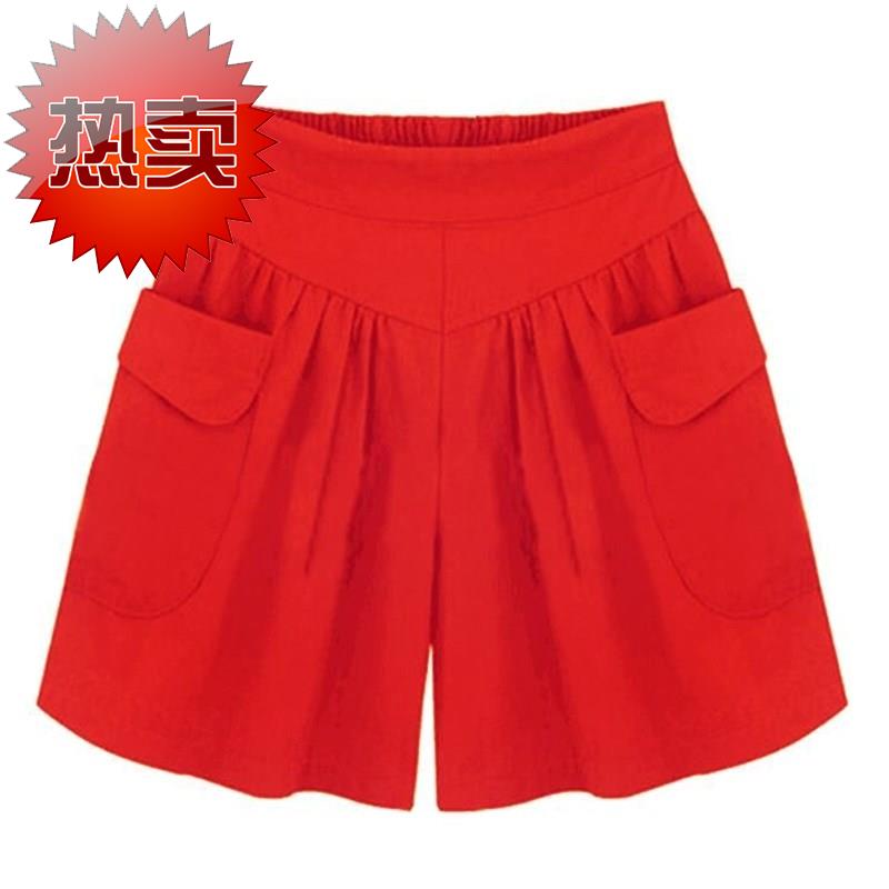 松紧腰i大裤衩妇女女士短裤款中年大码色外穿宽松夏季加大码裙裤|ruв категории Женская одежда, брюки, брюки - от Buy2taobao.com для оказания профессиональной услуги покупки агента Taobao