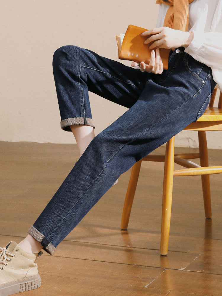 牛仔裤女夏季薄款2025年新款韩版哈伦裤高腰显瘦萝卜老爹裤子女潮,女装/女士精品,牛仔裤,淘宝优惠券,粉丝福利购,淘宝优惠卷