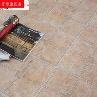 高档pvc地板砖贴纸防水耐磨自粘地板革家用厨房仿瓷砖阳台卫生间