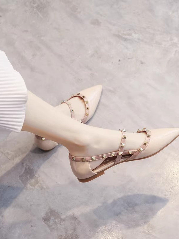 法国平底鞋女士在夏季2025新风格温柔仙女风格时尚裙软底凉鞋