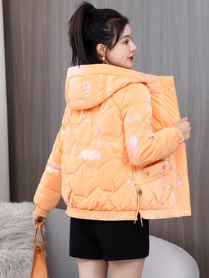 羽绒棉服女秋冬2025新款宽松韩版修身显瘦亮面免洗短款棉衣外套潮