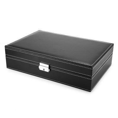 8Watch Display PU Leather Box Jewelry Case Storage Organizer