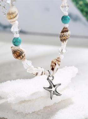 New Rice Bead Yoga Anklet Bracelet Beach foot accessories 潮